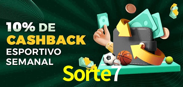 10% de bônus de cashback na Sorte7